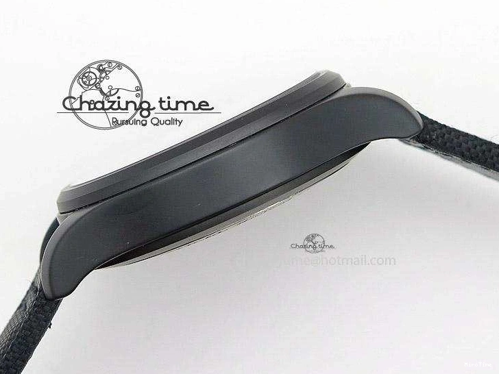 MIROTIME 0417 Durable Big Pilot 5019 Ceramic Case Black Dial Green Markers Asian 23J 7396